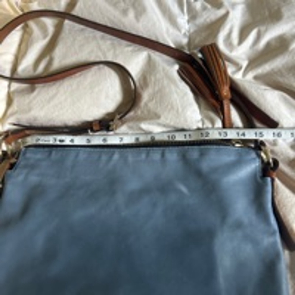Women's Dooney & Bourke Blue Leather Crossbody Bag - Picture 3 of 12